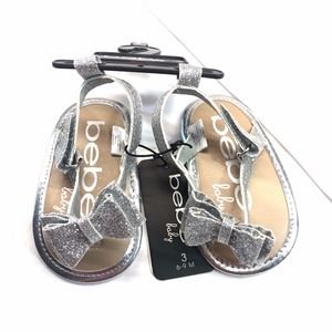 Bebe Baby Sparkle Sandals Silver